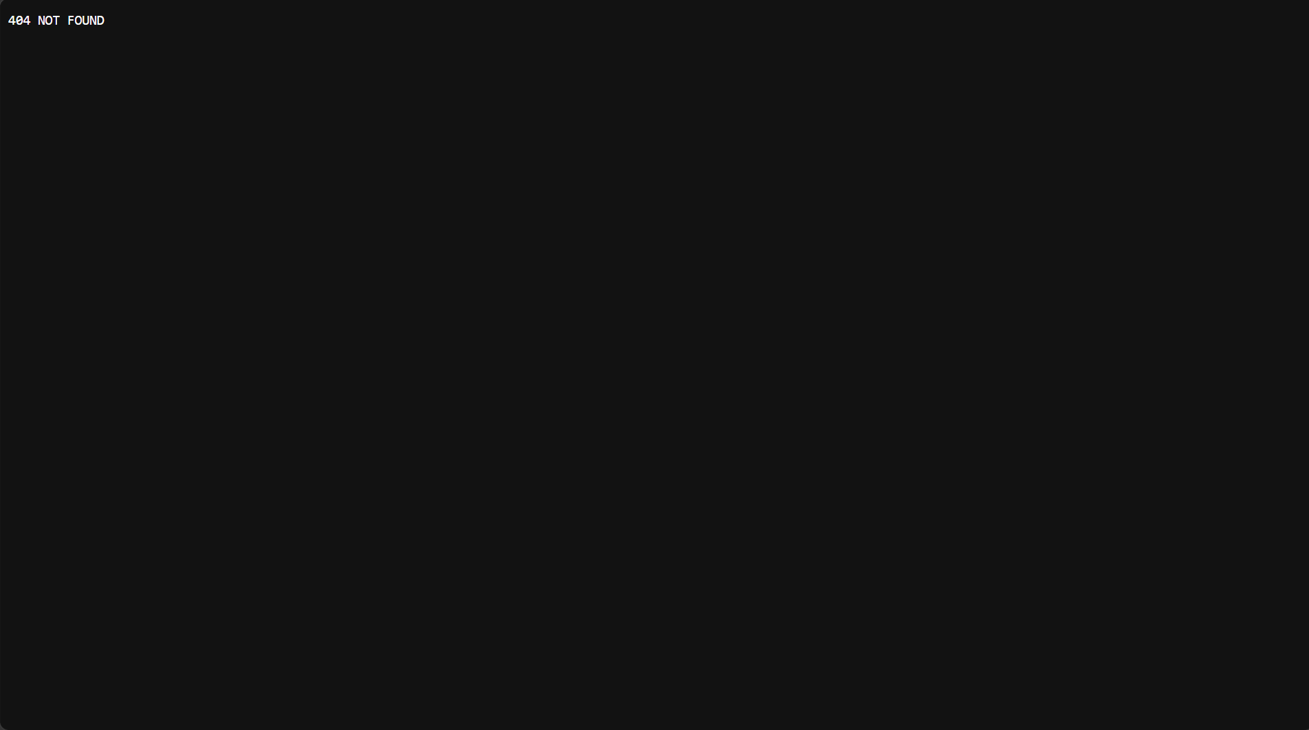 Browser showing 404 NOT FOUND for the old Client Deliverables library URL