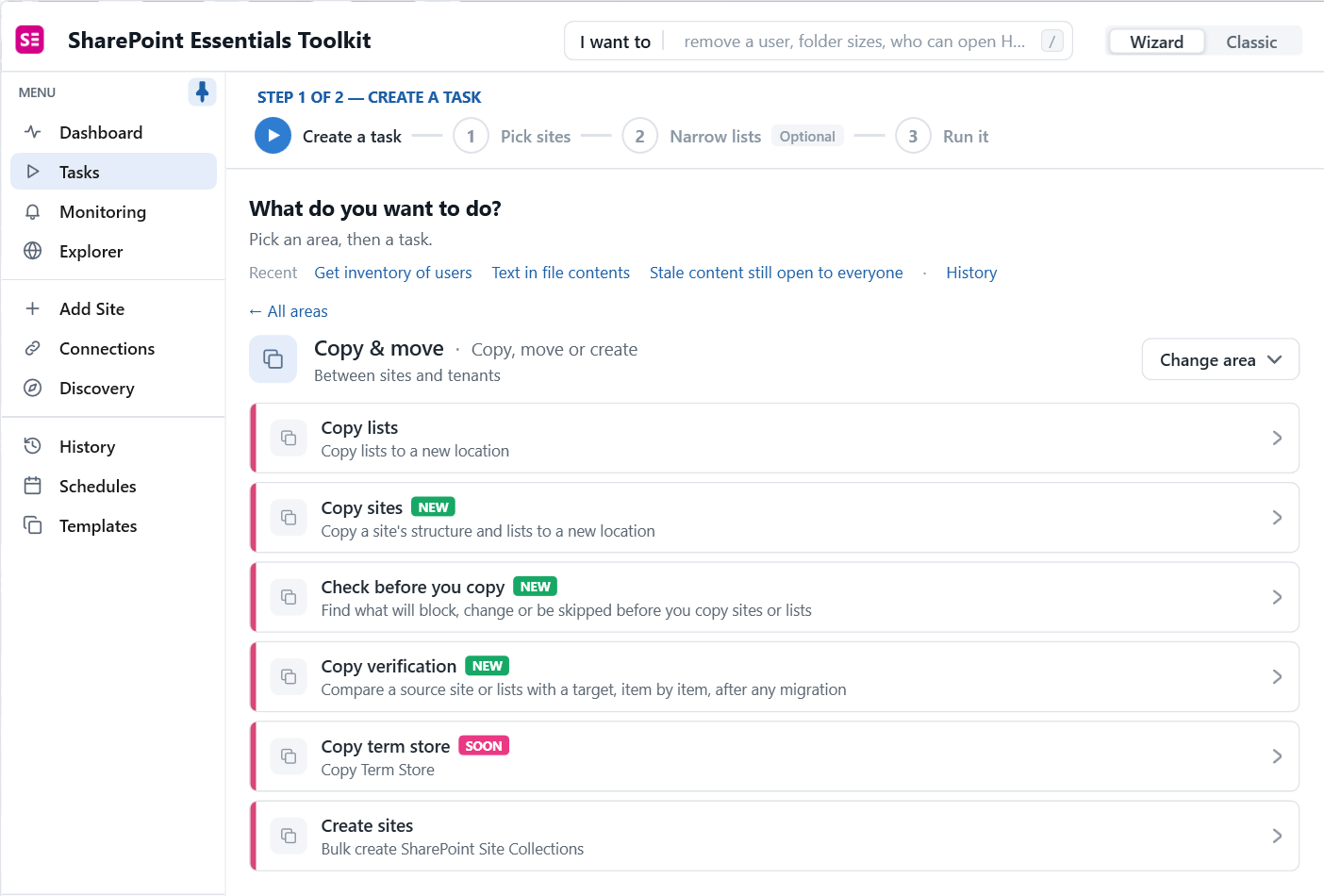 SharePoint migration tasks: copy lists, copy sites, check before you copy, copy verification